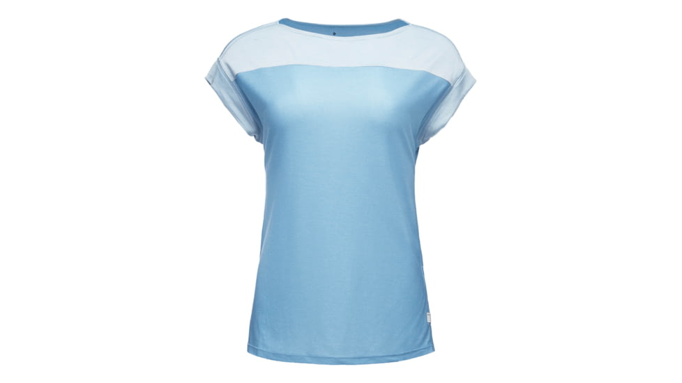 Black Diamond Cottonwood Tee - Womens, Ice Blue, Medium, AP7522004012MED1