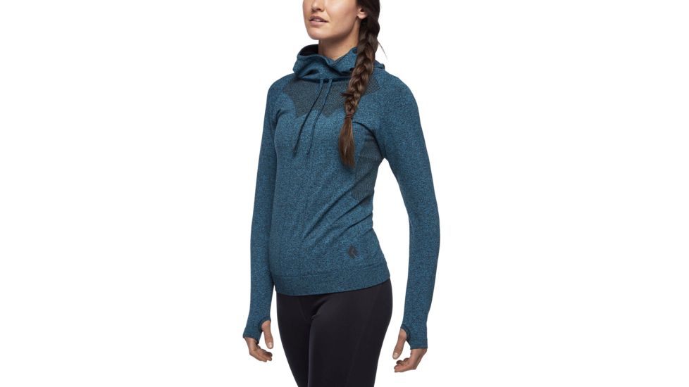 Black Diamond Crux Hoodie - Women, Azul, Small, AP7521204004SML1