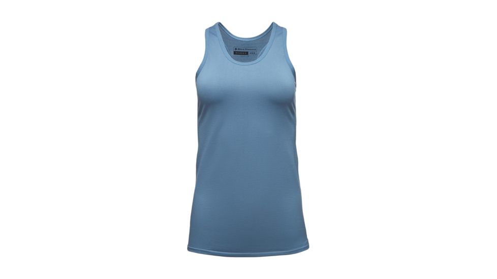 Black Diamond Crux Womens Tank Top, Blue Steel, XS/S, APIKQD433X-S1