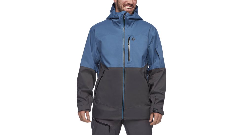 Black Diamond Deploy Wind Shell - Mens, Astral Blue-Carbon, Medium, AP7461809044MED1