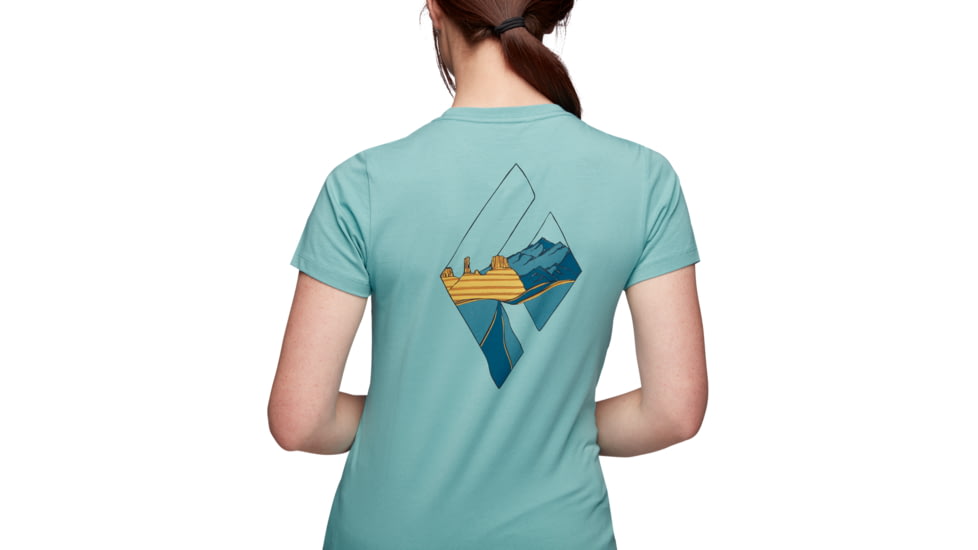 Black Diamond Desert To Mountain Short Sleeve Tee - Womens, Coastal Blue, Large, AP7302364054LRG1