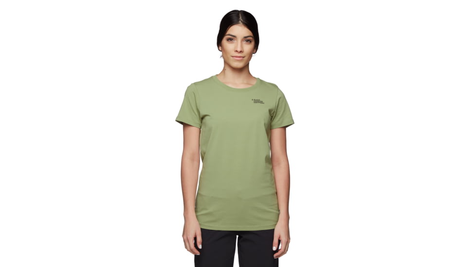 Black Diamond Desert To Mountain Short Sleeve Tee - Womens, Green Tea, Large, AP7302363052LRG1