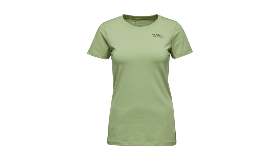 Black Diamond Desert To Mountain Short Sleeve Tee - Womens, Green Tea, Large, AP7302363052LRG1