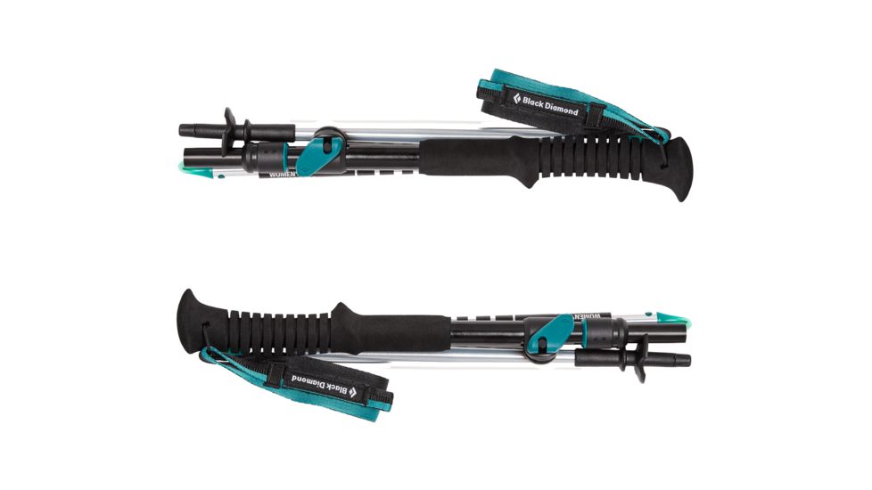 Black Diamond Distance FLZ Womens Z Trekking Poles, Evegreen, 125 cm BD11220700001251