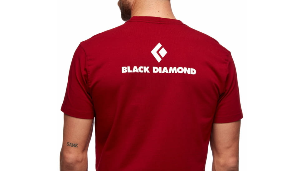 Black Diamond Double Diamond Tee - Mens, Dark Crimson, Extra Large, AP7301076003XLG1