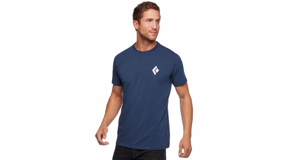Black Diamond Double Diamond Tee - Mens, Ink Blue, Small, AP7301074014SML1