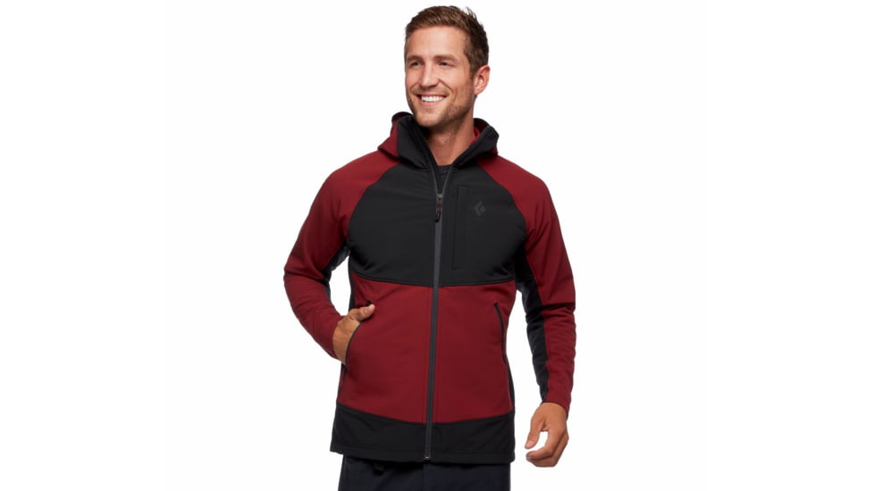 Black Diamond Element Hoody - Mens, Dark Crimson/Black, Extra Large, AP7440249162XLG1