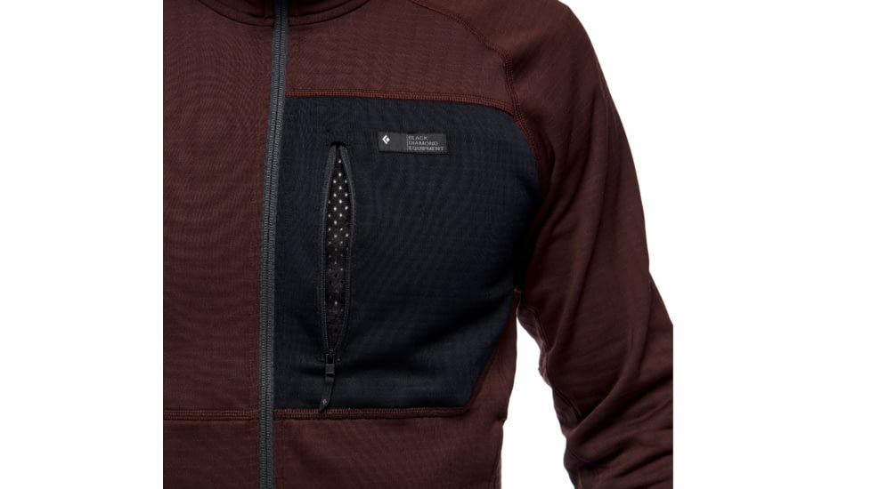 Black Diamond Factor Hoody - Mens, Port/Black, Small, AP7440409174SML1