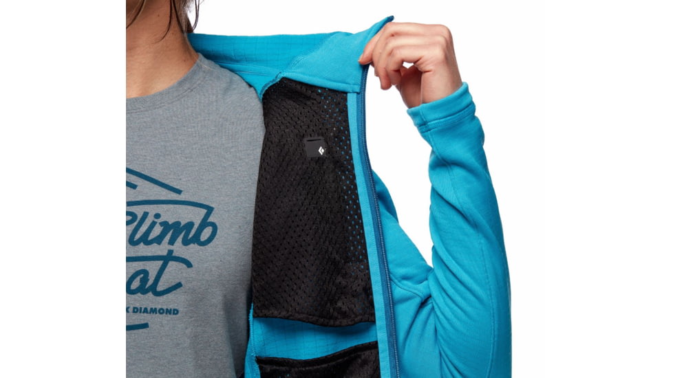 Black Diamond Factor Hoody - Womens, Fjord Blue, Large, AP7440804032LRG1