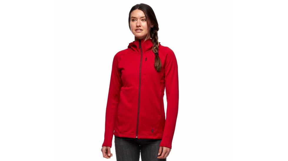 Black Diamond Factor Hoody - Womens, Vermillion, Large, AP7440806032LRG1