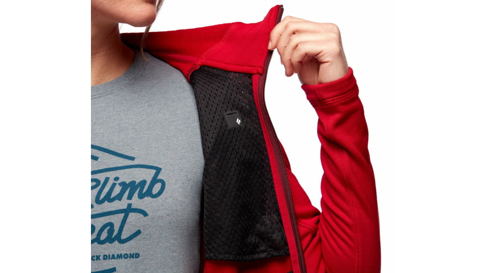 Black Diamond Factor Hoody - Womens, Vermillion, Large, AP7440806032LRG1