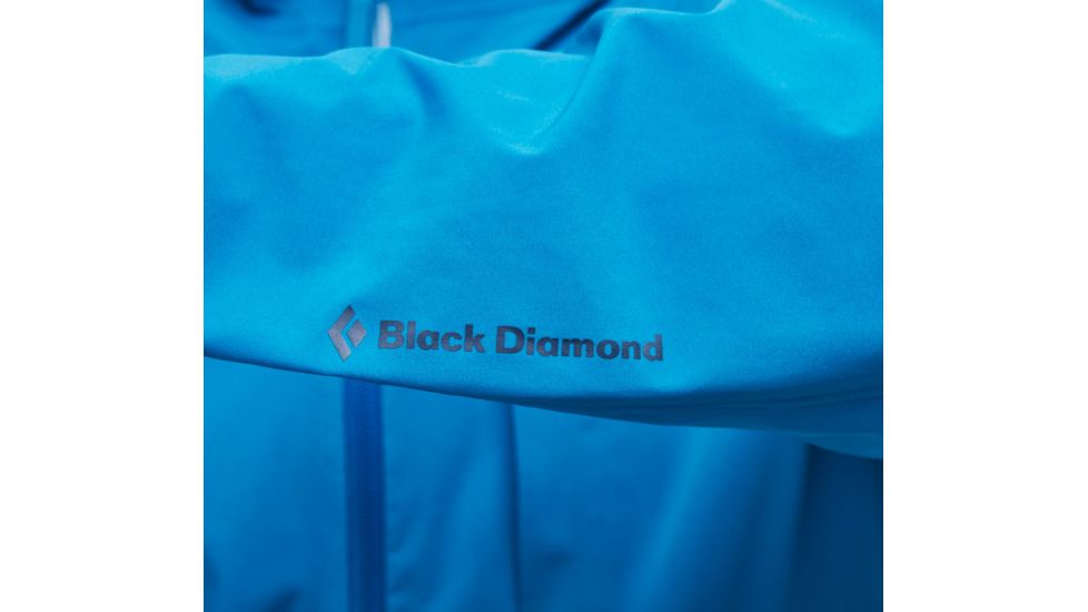 Black Diamond Fineline Stretch Rain Shell Jackets - Men, Kingfisher, Large, APH3JN426LRG1