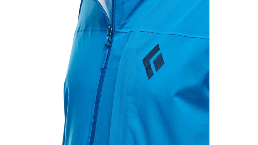 Black Diamond Fineline Stretch Rain Shell Jackets - Men, Kingfisher, Large, APH3JN426LRG1