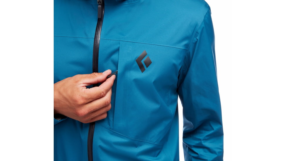 Black Diamond Fineline Stretch Rain Shell - Mens, Astral Blue, Small, APH3JN4002SML1