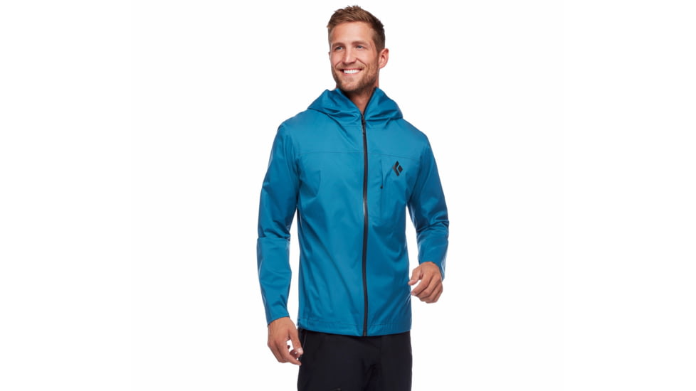 Black Diamond Fineline Stretch Rain Shell - Mens, Astral Blue, Small, APH3JN4002SML1