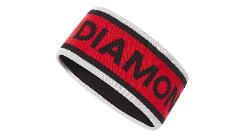 Black Diamond Flagstaff Headband, Alloy/Hyper Red/Black, One Size, AP7240009074ALL1