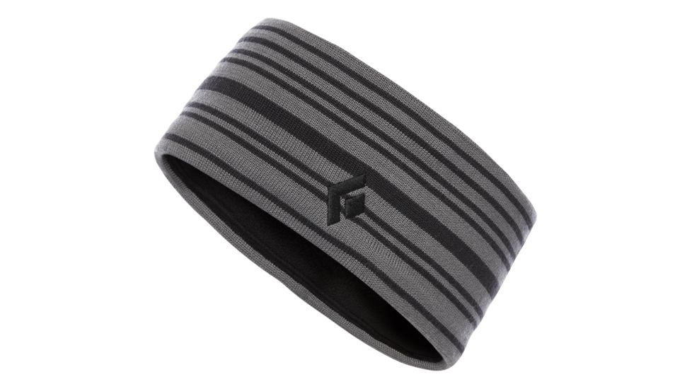 Black Diamond Flagstaff Headband, Smoke/Ash Stripe, One Size, AP7240009076ALL1