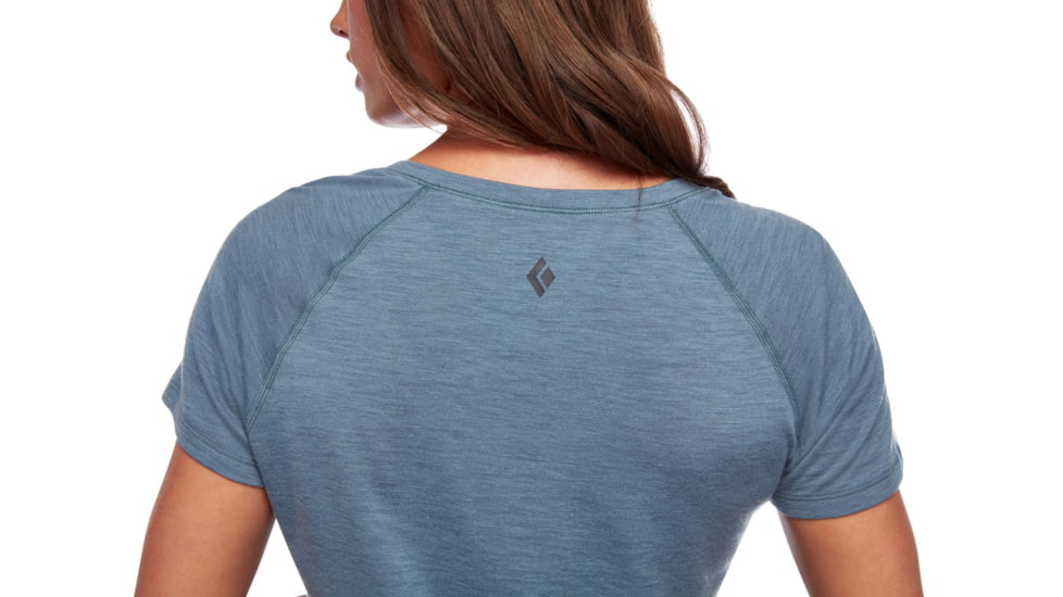 Black Diamond Flux Merino Shirt - Womens, Storm Blue, Small, AP7520434030SML1