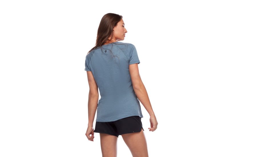 Black Diamond Flux Merino Shirt - Womens, Storm Blue, Small, AP7520434030SML1