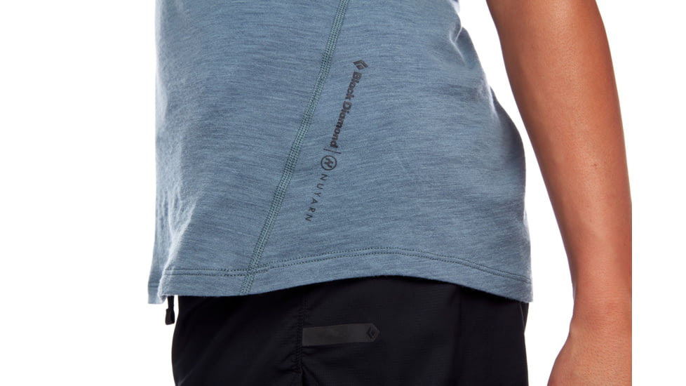 Black Diamond Flux Merino Shirt - Womens, Storm Blue, Small, AP7520434030SML1