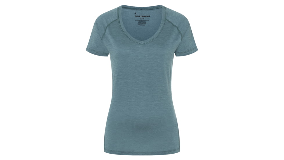 Black Diamond Flux Merino Shirt - Womens, Storm Blue, Small, AP7520434030SML1