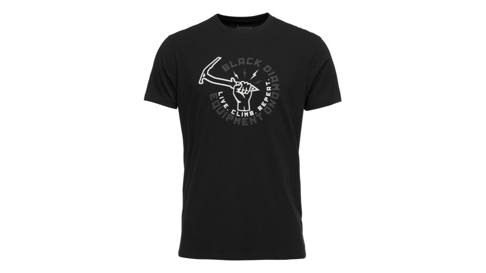 Black Diamond Hammered T-Shirt - Mens, Black, Extra Large, AP7300450002XLG1