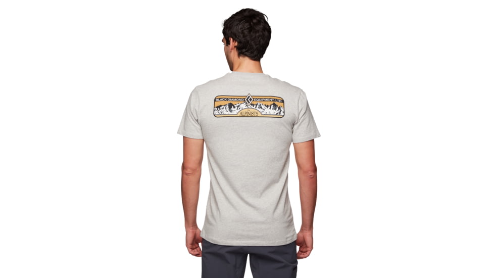 Black Diamond Heritage Equipment Short Sleeve Tee - Mens, Nickel Heather, Large, AP7302311014LRG1
