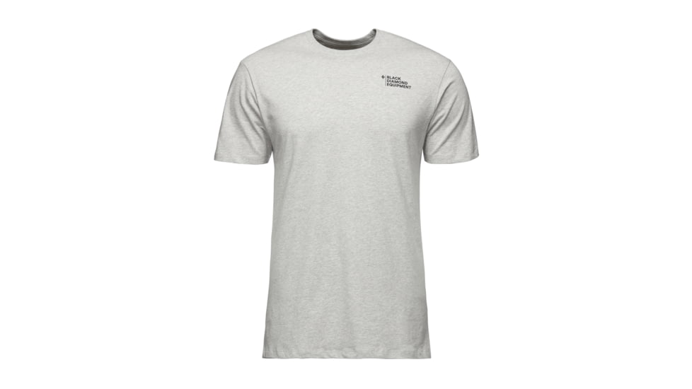 Black Diamond Heritage Equipment Short Sleeve Tee - Mens, Nickel Heather, Large, AP7302311014LRG1