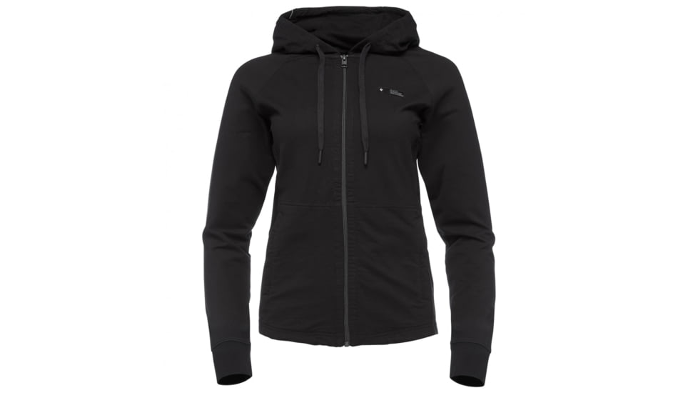 Black Diamond Heritage Logo FZ Hoodie - Womens, Black, Medium, AP7300310002MED1