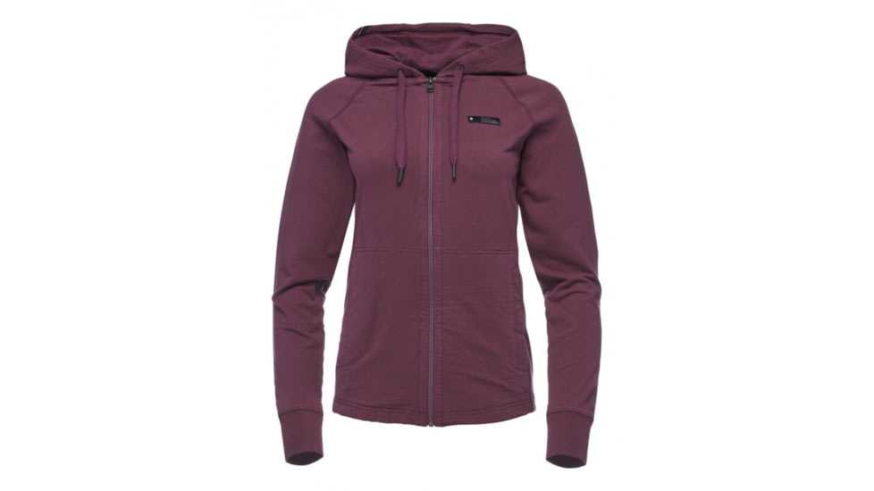 Black Diamond Heritage Logo FZ Hoodie - Womens, Plum, Small, AP7300315002SML1