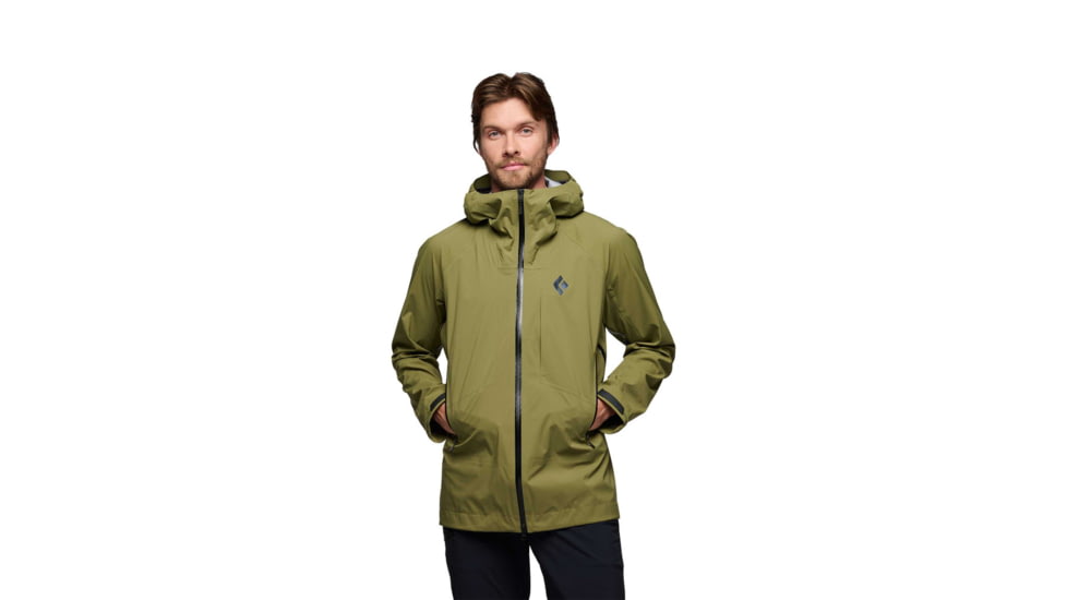 Black Diamond Highline Stretch Shell - Mens, Crag Green, Extra Large, AP7420103040XLG1