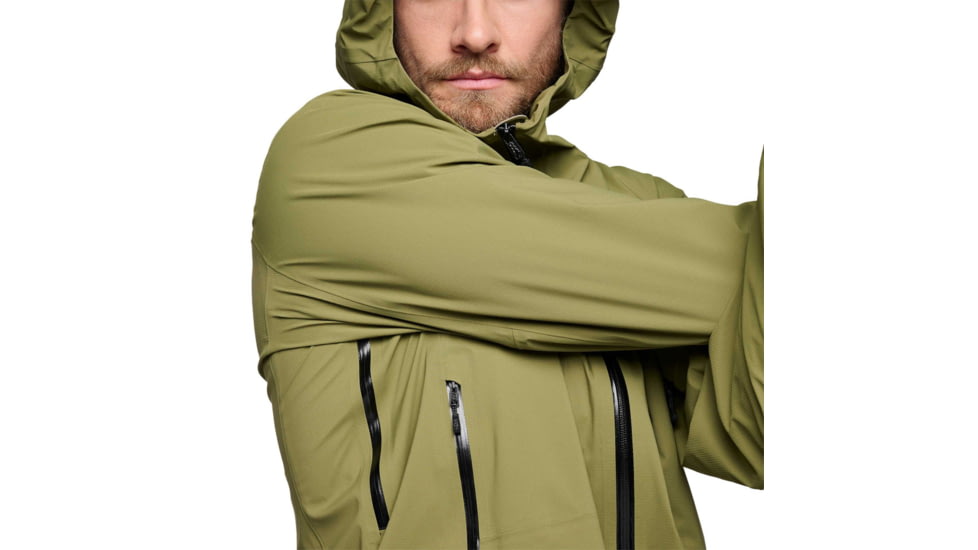 Black Diamond Highline Stretch Shell - Men's, Crag Green, Extra Large, AP7420103040XLG1