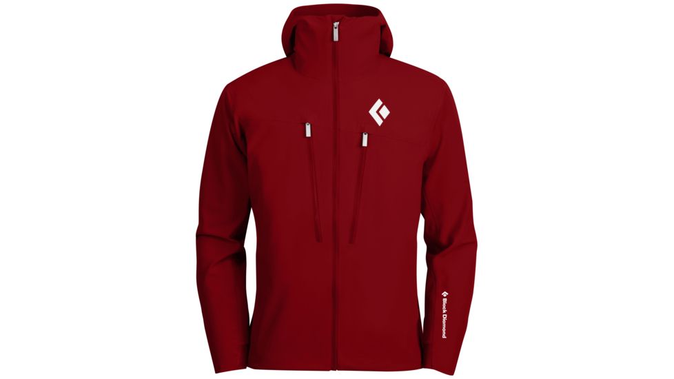 Black Diamond Induction Shell Jacket - Mens-Deep Torch-Large