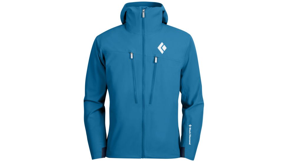 Black Diamond Induction Shell Jacket - Mens-Sapphire-Small