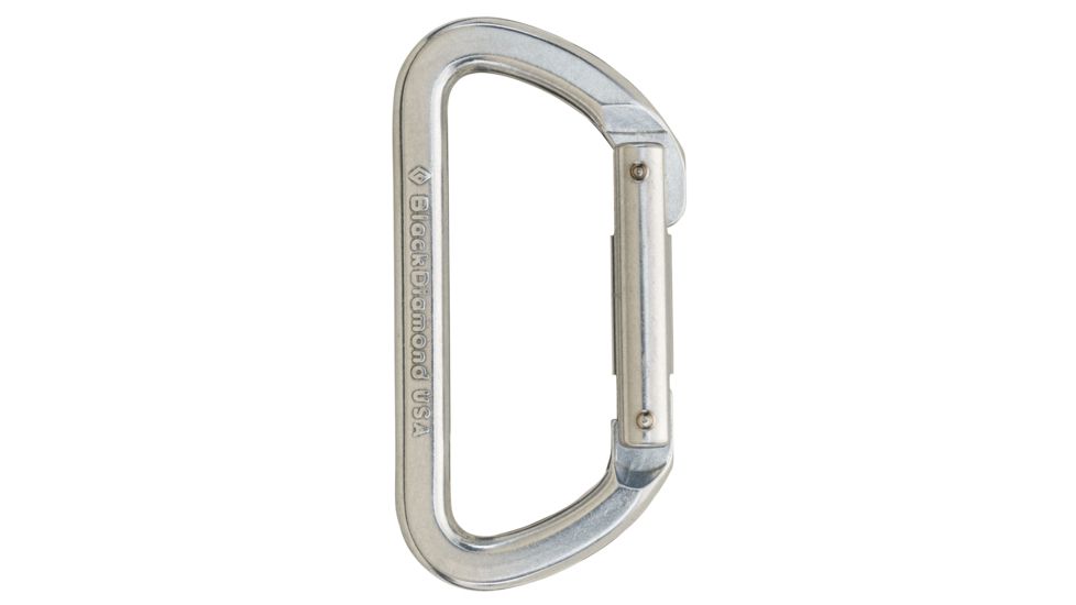 Black Diamond Light D Carabiner-Polished
