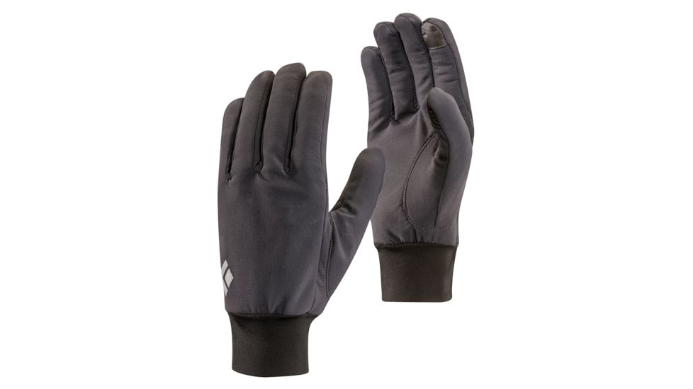 Black Diamond LightWeight Softshell Glove - Unisex, SMOKE, Small, BD801046SMOKSM 1