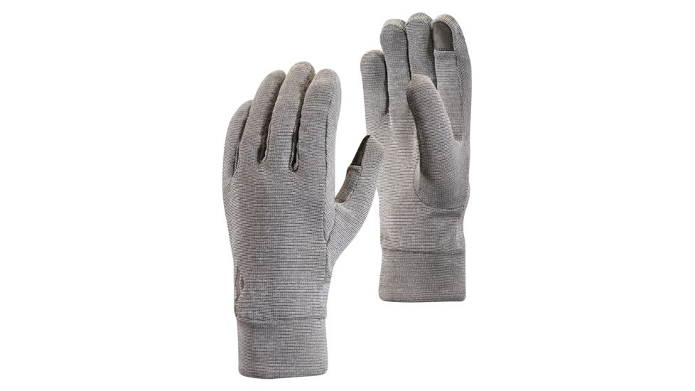Black Diamond LightWeight WoolTech Gloves, Slate, Extra Small, BD801047SLATXS-1