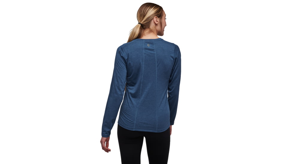 Black Diamond Lightwire Long Sleeve Tee - Womens, Ink Blue, Medium, AP7520104014MED1