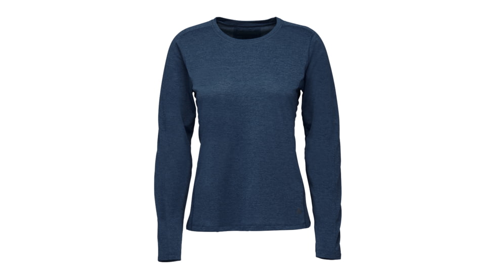 Black Diamond Lightwire Long Sleeve Tee - Womens, Ink Blue, Medium, AP7520104014MED1