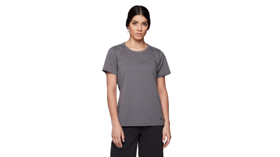 Black Diamond Lightwire Short Sleeve Tech Tee - Womens, Steel Grey, Extra Large, AP7530080034XLG1