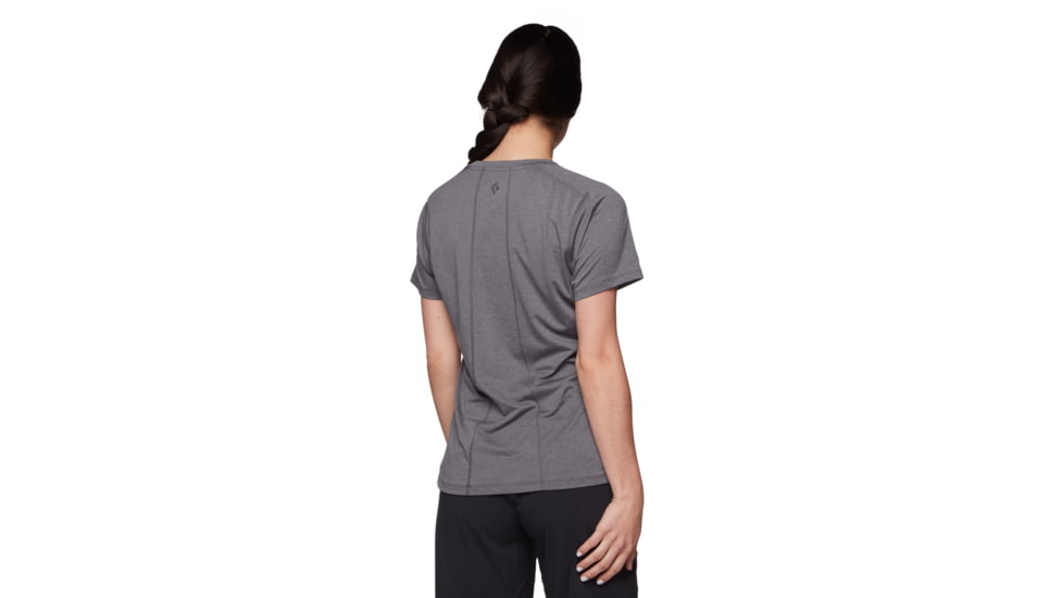 Black Diamond Lightwire Short Sleeve Tech Tee - Womens, Steel Grey, Extra Large, AP7530080034XLG1