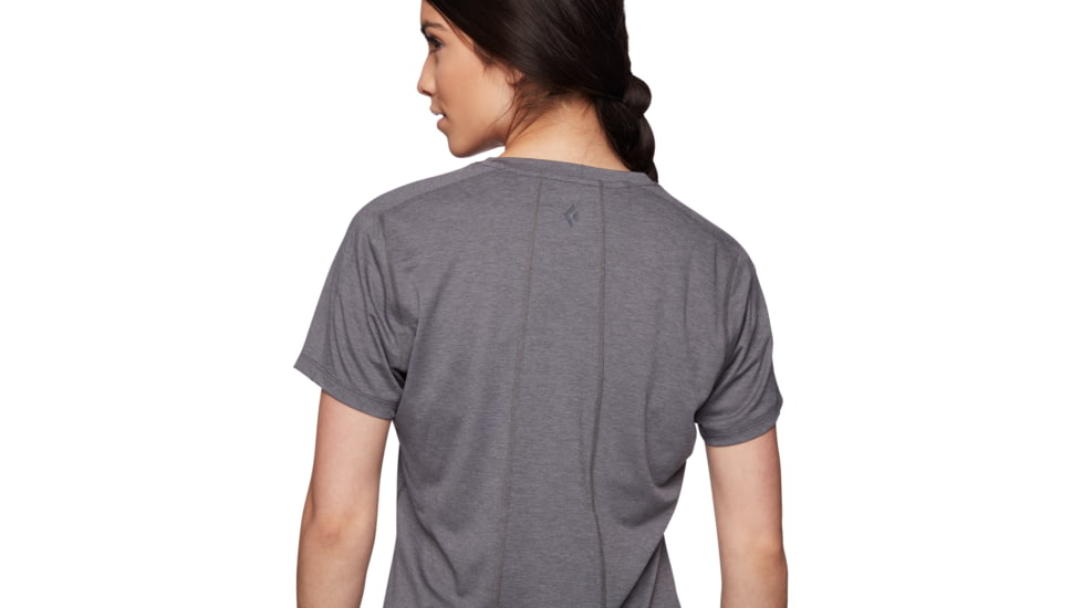 Black Diamond Lightwire Short Sleeve Tech Tee - Womens, Steel Grey, Extra Large, AP7530080034XLG1