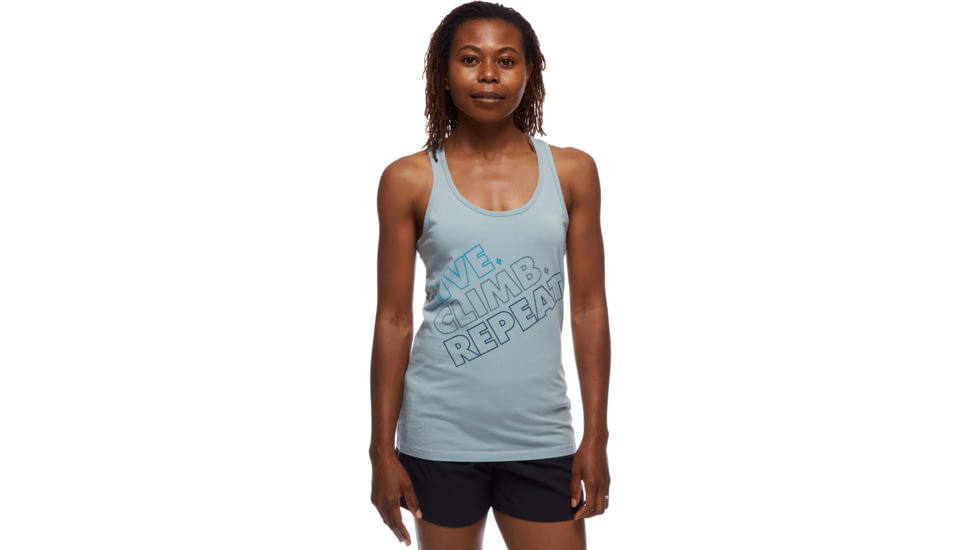 Black Diamond Live.Climb.Repeat. Tank - Womens, Blue Ash, Medium, AP7301244006MED1