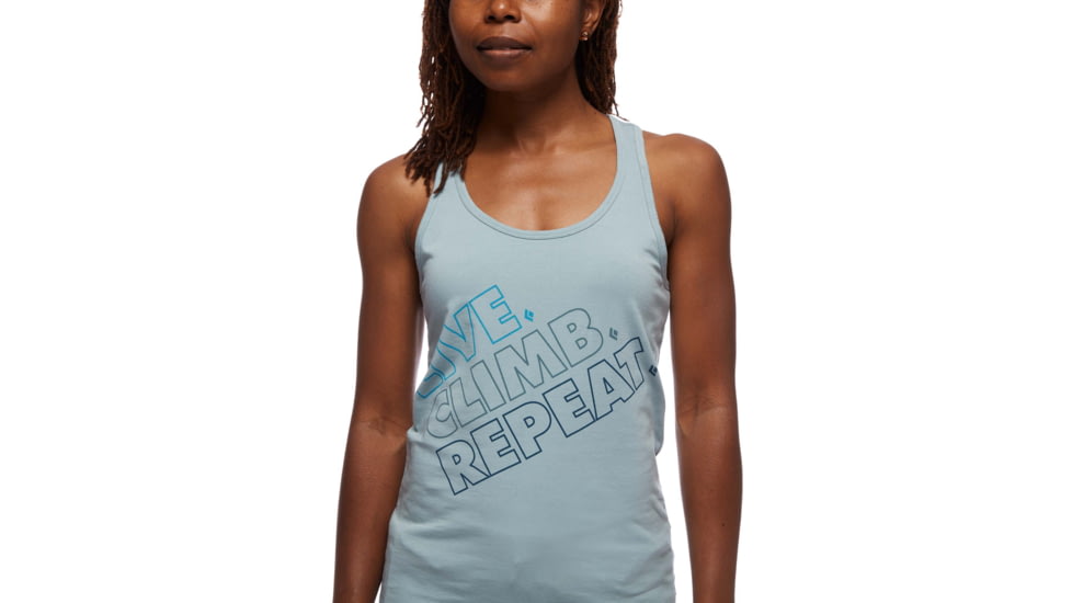 Black Diamond Live.Climb.Repeat. Tank - Womens, Blue Ash, Medium, AP7301244006MED1