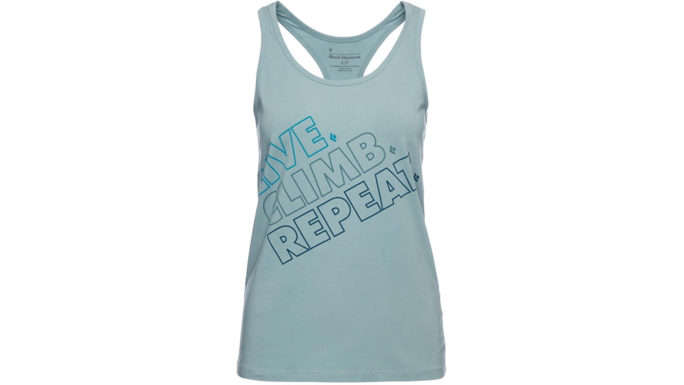 Black Diamond Live.Climb.Repeat. Tank - Womens, Blue Ash, Medium, AP7301244006MED1