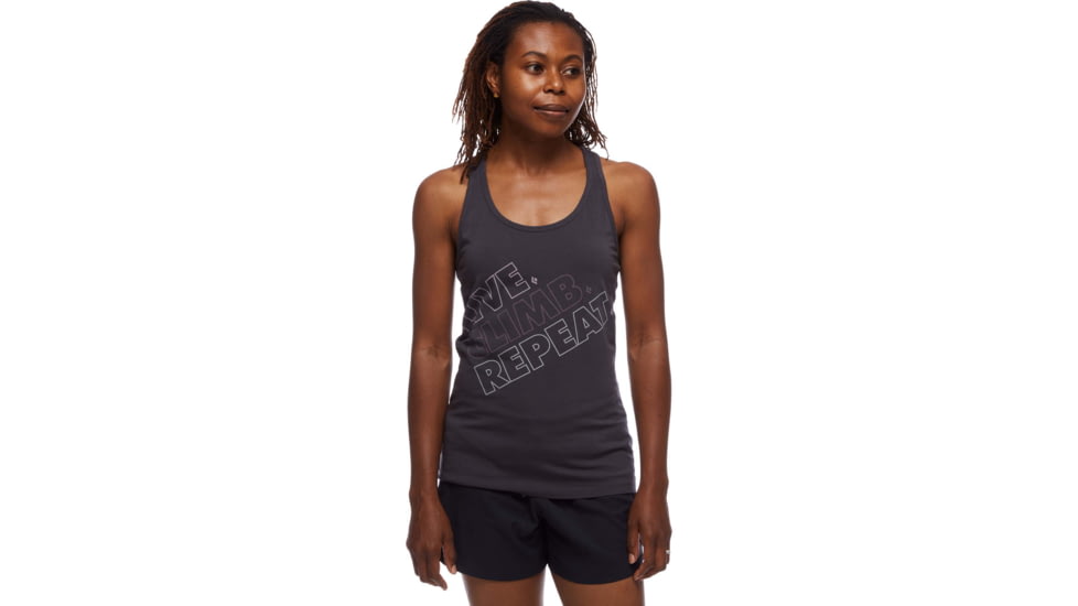 Black Diamond Live.Climb.Repeat. Tank - Womens, Carbon, Medium, AP7301240003MED1