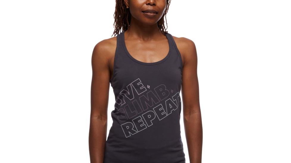 Black Diamond Live.Climb.Repeat. Tank - Womens, Carbon, Medium, AP7301240003MED1