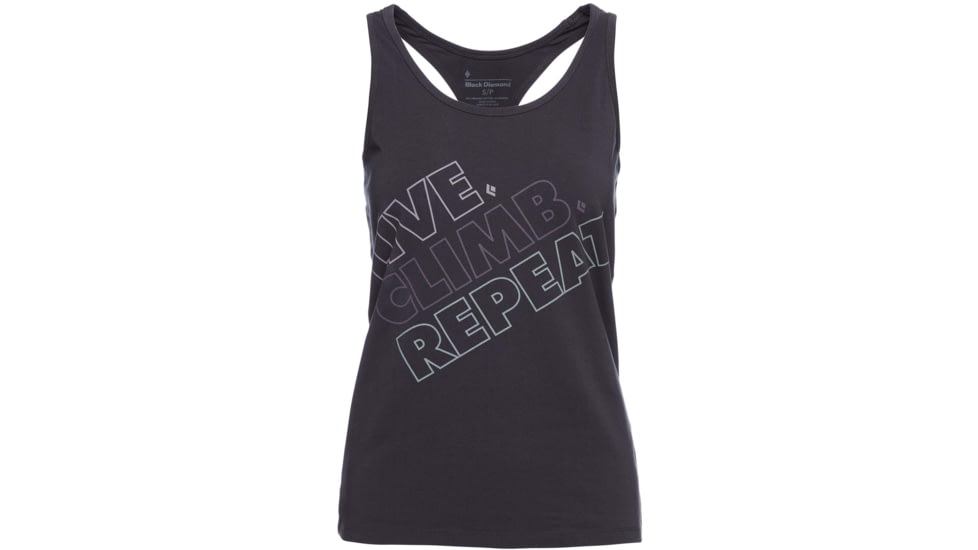 Black Diamond Live.Climb.Repeat. Tank - Womens, Carbon, Medium, AP7301240003MED1