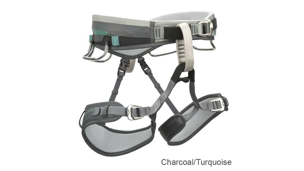 Black Diamond Lotus Harness - S Charcoal/Turquoise