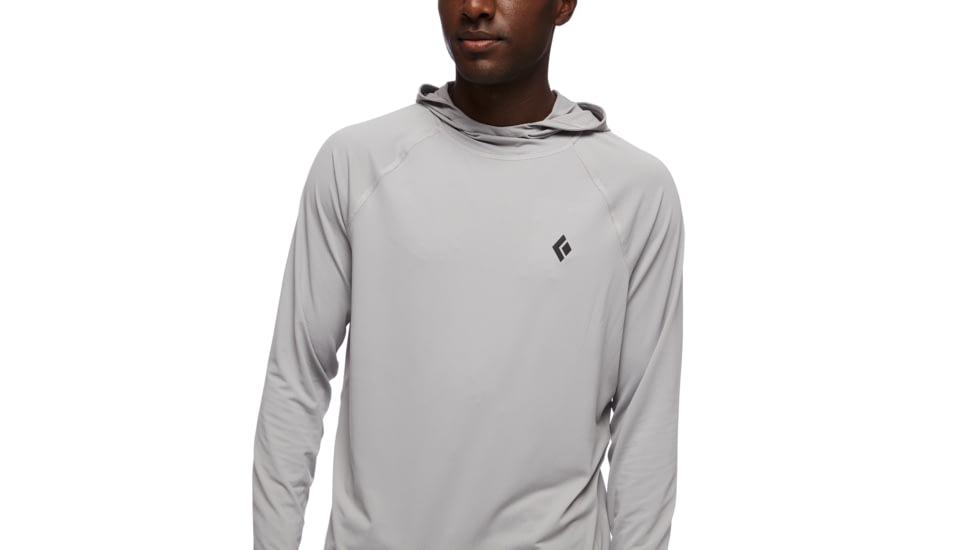 Black Diamond LS Alpenglohoody - Mens, Pewter, Extra Large, AP7520201016XLG1